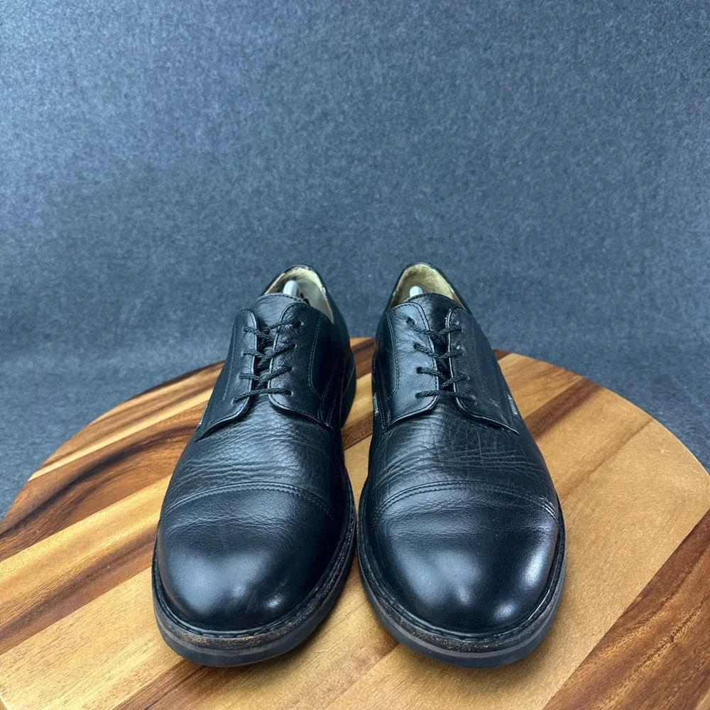 Mephisto Melchior Black Leather Cap Toe Oxford Air Relax Dress Shoes Mens 12